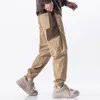 Pantalon pour hommes American Vintage Patchwork Cargo pour hommes Baggy confortable Joggers pantalons de survêtement décontracté extérieur taille élastique pantalon