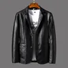 Leather Jacket Mens Slim Suit Spring And Autumn Biker 240130