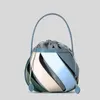 Sacos de noite oco para fora saco de balde para mulheres bolsas de designer de luxo e bolsas 2024 na moda mini barril em forma de ombro crossbody