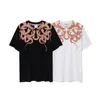 Men's T-Shirts Marcelo MB Trendy Brand Short sleeved Mens and Womens Egyptian Golden Snake Wings Feather Printed T-shirt