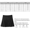 Kjolar koreanska kjol kvinnor hög midja sexig mini för damer veckade kawaii kvinnlig svart modestudent en rad 2024
