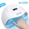 Lâmpada de secagem de unhas para unhas luz uv gel polonês manicure cabine lâmpadas led máquina secador de unhas equipamento profissional 240123