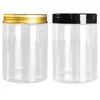 Opslagflessen 300ML Dia.68 Hervulbare Fles Crèmecontainers Lege Plastic Cosmetische Potten Zilver Helder Wit Zwart Goud Schroefdeksel Potten