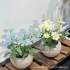 Decorative Flowers Little Daisy Simulated Flower 3D Printing Artificial Decoration Potted Plant Living Room Decorations