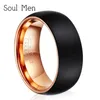 Mens Fashion Tungsten Carbid Silver Gold Color Matte Surface Rings Men Engagement Band Band 12 Styles Engrave Your Your 240125