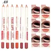 Heallor 6pcs/Set Professional Professional Wood Lipliner Waterproof Lady Charming Lip Liner Miękki ołówek makijaż makijaż szminka 240124