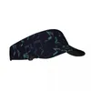 Berets Summer Sun Hat verstelbaar Visor UV Protection Top lege muzieknoten Treble Clef Sport Sunscreen Cap