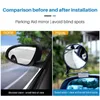 Bowls 1 Set Of 2 Car Blind Spot Mirrors Side Convex Mirror Wide Angle Round Rear View