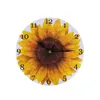 Orologi da parete Orologio girasole in legno Timer minuto batteria rotonda per timer da cucina Cottura con numeri grandi Indicatore di temperatura con sonda