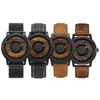 EUTOUR Minimalist Novelty Wood Dial Scaleless Magnetic Belt Natural Forest Fashion Mens Couple Watch 240129