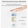 Dr.Green born Baby Bottle Glass 150ml/240ml Wide Mouth Bottle Sealed isolation Fast milk filling Removable/Washable Bottles 240129