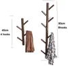 Wall Mount Clothing Rack Coat Hanger Branches Natural Pine Hook Handbag Cap Holder Living Room Decoration Shelves 48 Hooks 240201