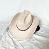 Mężczyźni Women Western Cowboy Hat with Belt Winter Autumn Church Jazz Elegancki cowgirl sombrero czapki 240202