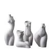 Vases Body Art Sexy Figure Statues Ceramics Resin Crafts Bust Figures Flower Pots Home Exhibition Hall Decorations.