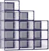 X-Large Shoe Organizers Storage Boxes for Closet 12 Pack Clear Plastic Stackable Sneaker Containers Bins with Lids 240129