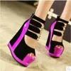 Sandaler Summer Fashion High Heel Woman Shoes Casual Tjock Sole Sexig utsökta Pink Women's Modern Dancing Party Ladies Pumps