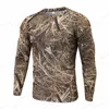 Long Sleeve Camouflage T shirt Men Fashion T-shirts Military Army T-shirt Mens Clothing Camo Tops Outdoors Camisetas Masculina 240129