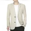 Heren Jasje Dunne Blazers Lente Herfst Solid Business Casual Mannen Kleding Blazer Hombre Jassen B1F1755 240124