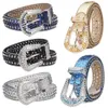 Mannen Vrouwen Bb Simon Riem Luxe Designer Riem Retro Naaldgesp Riemen 20 Kleur Kristal diamant B i B i