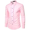 Men's Dress Shirts Victorian Style Shirt Retro Medieval Royal With Ruffle Patchwork Lapel Collar Long Sleeve Slim Fit