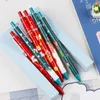 Stylo à Gel rétractable de dessin animé, pièces d'écriture amusante de noël pour étudiants, récompense de classe, friandises de fête