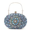 Damen-Abendessentasche, modische Sonnenblumen-Intarsien-Diamant-Bankett-Handtasche, Kleid-Abendtasche 240126