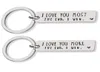 Nowość stal nierdzewna Kreeyring I Love You bardziej End I WIN I Para Personalize Key Keychain Holders6201536