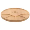 Dinnerware Sets Solid Wood Pallet Tray For Desktop Vanity Table Fruit Exquisite Trays Plate With Sections Serving Dish Wedding