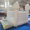 4x4m (13.2x13.2ft) wholesale PVC Jumper Kids Inflatable White Bounce House With Ball Pit Pool Wedding Bouncy Castle Toddler Bouncer For Children Play Center