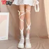 Women Socks Summer Autumn Leg Warmers Buckle Y2k Spice Girl Punk Gothic Harajuku Warmer Subculture Fishnet Stockings