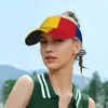 Boinas Verano Aire Sombrero para el sol Hombres Mujeres Visera ajustable Protección UV Top Vacío Deportes Bandera de Rumania Gorra de protección solar
