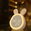 Tischuhren Digitale LED-Uhr Quadrat Kleiner Alarm Elektronischer Desktop mit Timer für Küche Kochen Kinderstudie