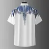 Men's T-Shirts MB new feather wing positioning printing mens short sleeved shirt casual mens hot selling item