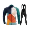 Autumn Raphaful Cycling Jersey 19D Bib Set MTB Uniform Bicycle Clothing Quick Dry Bike Clothes Mens Long Wear 240202