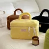 Cosmetic Bags Letter Plush Bag Portable Fluffy Storage Travel Washbag Makeup Tote Toiletries Organizer Pouch