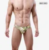 Underpants Men's Convex Pouch Swimming Trunk Printed Elastic Swimwear Trunks Tied Up Swimsuit For Young Students Fashion Brief