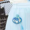 Sacs à provisions Fonction Motif de fleurs Bébé Lanugo Sac à cheveux Han Poche en tissu Rangement de bijoux Sac à main Pochette de style chinois