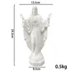 Hars Onze Lieve Vrouw van Guadalupe Figuur Maagd Maria Standbeeld Religieuze Geschenken Ornament Moeder God Woondecoratie Sculptuur Accessoires 240202
