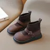 Stiefel koreanischen Stil Baby erste Wanderer Schuhe Herbst und Winter Mädchen Socken Schuh weiche Sohlen Anti-Rutsch-Prinzessin Liebe Runde Zehen niedlich