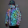 Designer Jackets Coat Parka north colorful reflective cotton clothes Winter Puffer Fashion Men Women Overcoat