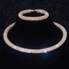 Collier ras du cou en strass pour femmes, Simple, exagéré, grande chaîne épaisse, couples, accessoires de bijoux, 240202