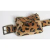 Decoración de moda de otoño e invierno, bolso con cinturón para mujer, tendencia de leopardo, sello de cintura personalizado, accesorios de ropa, cinturón esponjoso 240122