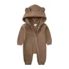 Abbigliamento invernale per bambini nato Tuta da orso per ragazze da 0 a 6 12 18 24 mesi Roba per bambini Tuta in cotone per ragazzi Tute 240127