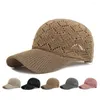 ボールキャップメスの春と夏の野球編み帽子ポリエステル55-60cmドーム通気性メッシュホローパターンBQ0605