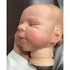 NPK 19inch Already Painted Reborn Doll Parts Quinlyn Cute Sleeping Baby 3D Painting with Visible Veins Cloth Body Included 240122