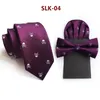 Accessoires pour hommes, cravate Hanky, nœud papillon, costume pour hommes, crâne noir, poche carrée, mouchoir, trois pièces, 6cm, 240122