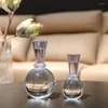 Ljushållare unika hållare födelsedag bröllop cristal glas romantisk vertikal rund transparent kandelabros rumsdekor