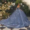 Sexy Sweetheart Quinceanera Jurken Uit de Schouder Kant Applique Tule Kralen Baljurk Verjaardagsfeestje Sweet 16 Vestidos De 15 Anos