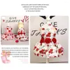 Dog Apparel Creativity Dress Wear Resistance Red Clothes For Small Dogs Pet Clothing No. Cute Comfortable Soft