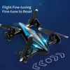 Drones Kid RC Drone 4K Kamera Uçak Uçak Uzaktan Kumanda Dört Eksenli Uçak RC Aircar Araba Zemin ve Hava Çift Kullanımlı Mini Hediyeler YQ240211